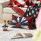 Let Freedom Ring Stars Fireworks Flower Red Throw Pillow Covers, 12 x 20 Inch 4th of July for Sofa Couch Set of 4